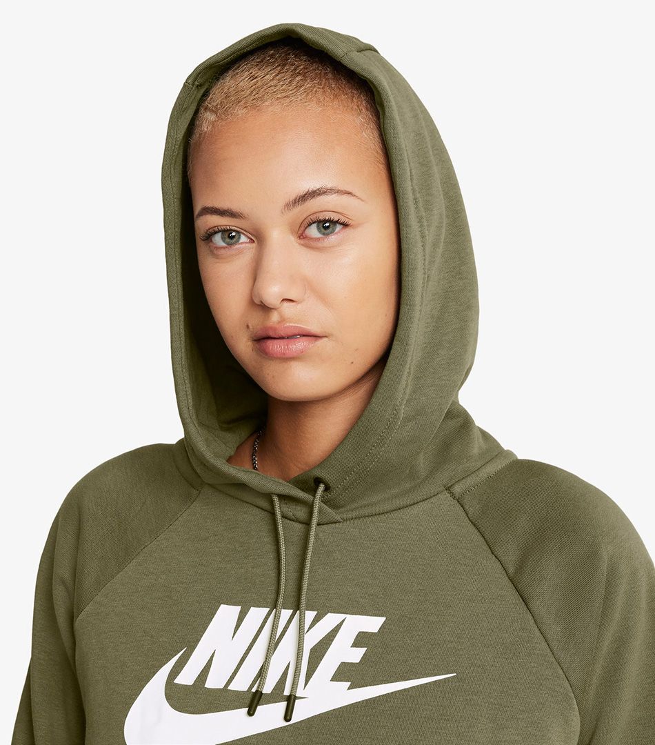 Nike women's sportswear essential cropped online hoodi