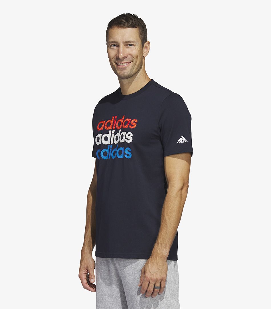 Adidas Multi Linear Sportswear Graphic Tee
