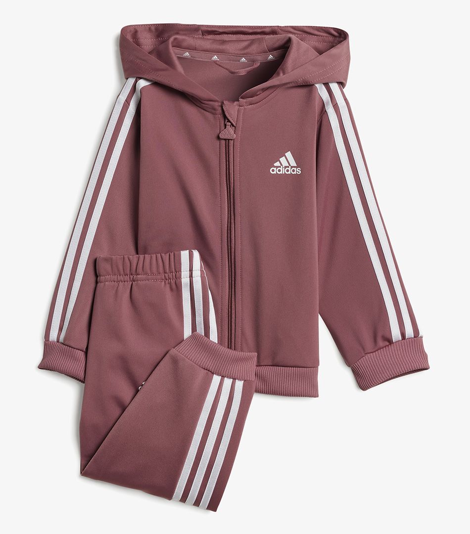 Adidas sportswear Essentials Shiny Hooded Track Suit