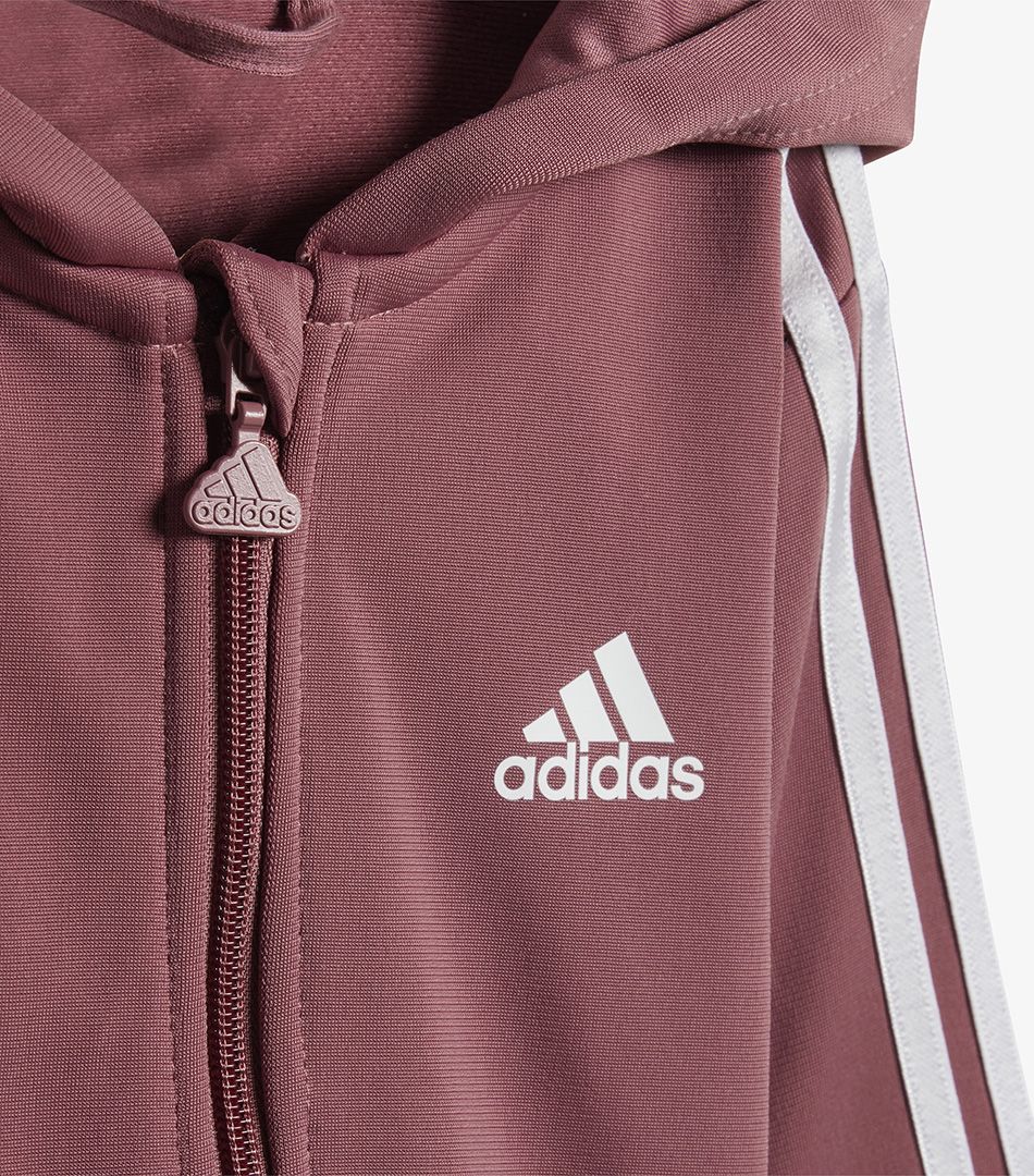 Adidas sportswear Essentials Shiny Hooded Track Suit